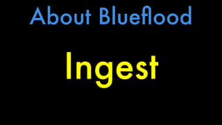 About Blueflood 
Ingest 
 