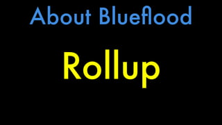 About Blueflood 
Rollup 
 