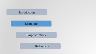 Proposed Work
References
Literature
Introduction
 