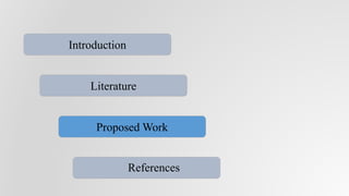 Proposed Work
References
Literature
Introduction
 