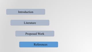 Proposed Work
References
Literature
Introduction
 