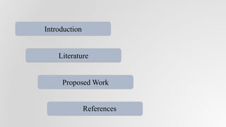 Proposed Work
References
Literature
Introduction
 
