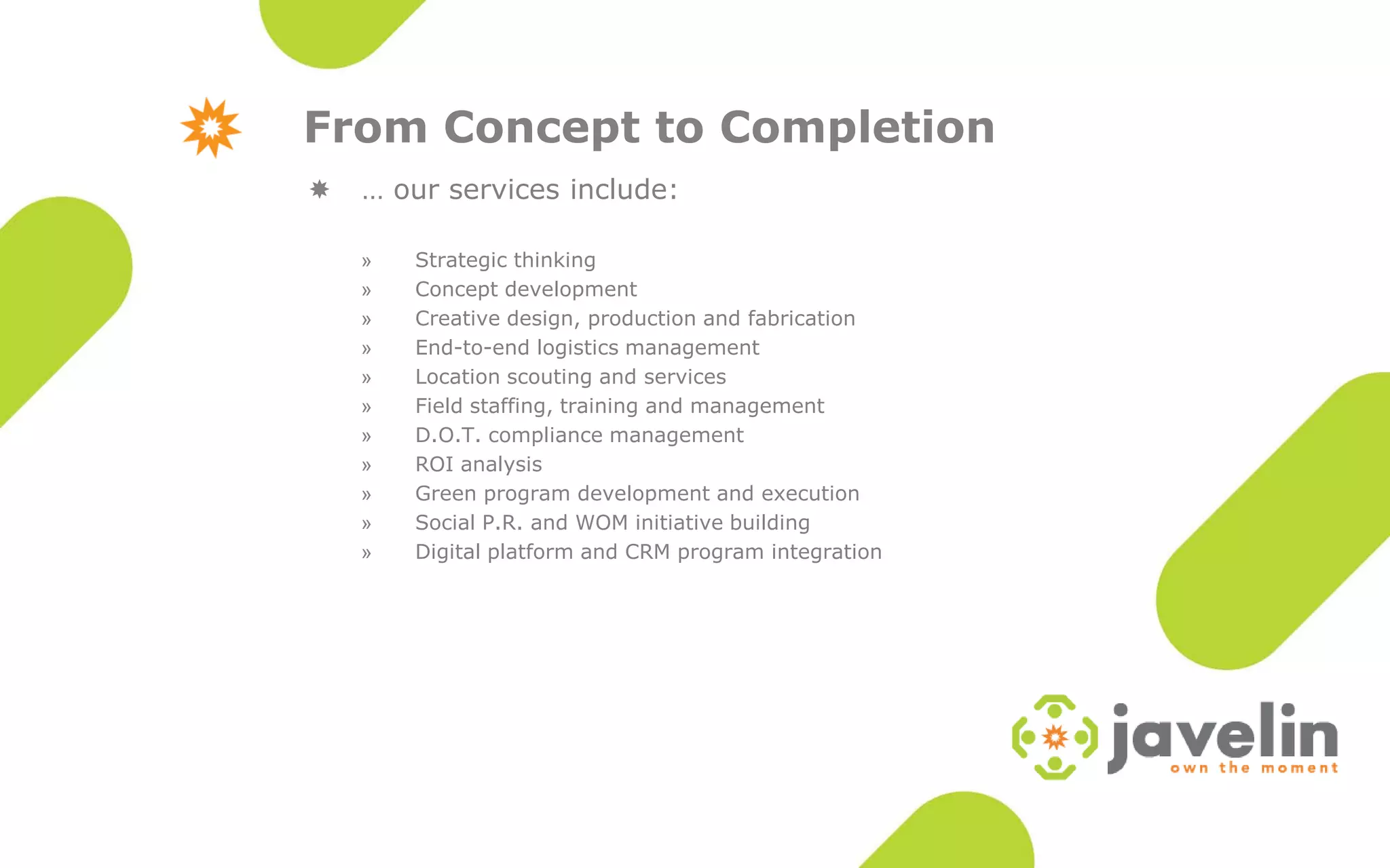 Javelin Capabilities--lite