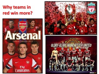 Why teams in
red win more?
 