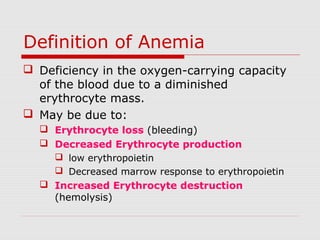 Meaning anemia Hemolytic Anemia