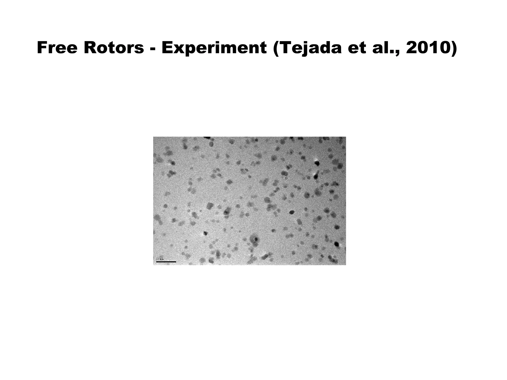 Free Rotors - Experiment (Tejada et al., 2010)
 