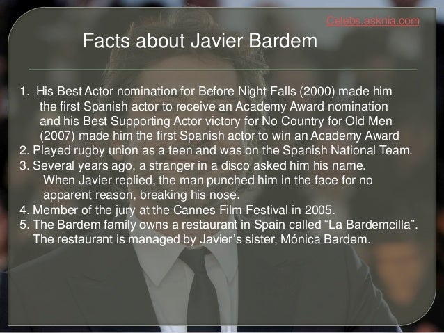 Javier Bardem Biography | Biography of Javier Bardem