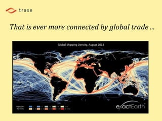 That is ever more connected by global trade ...
 