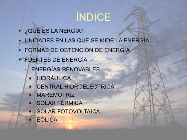 Energia Renovable Y No Renovables