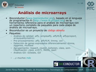 Nuevos enfoques en el análisis de datos de microarrays. | PPT
