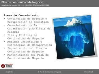 Plan de Continuidad de Negocio | PDF