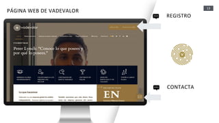 13
CONTACTA
PÁGINA WEB DE VADEVALOR
REGISTRO
 