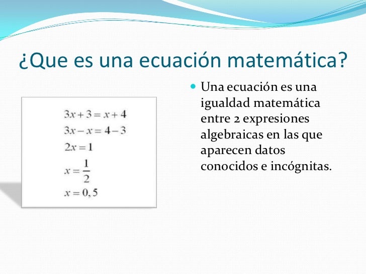 PRESENTACION ELECTRONICA DE ECUACIONES MATEMATICAS