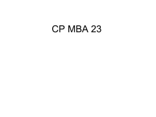 CP MBA 23  