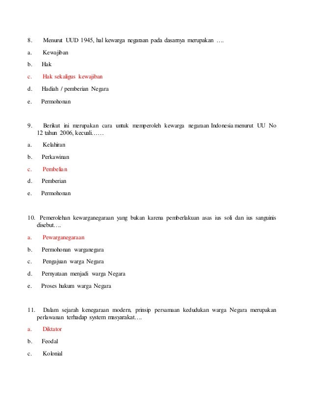 Jawaban Soal Mid Semester Ganjil