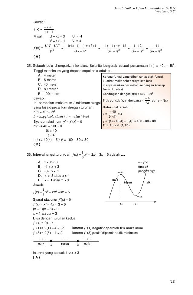 Soal Latihan Dan Pembahasan Un Matematika Smk 2017