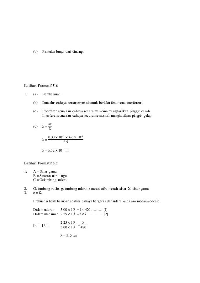 Jawapan Latihan Formatif Bab 5 Docx