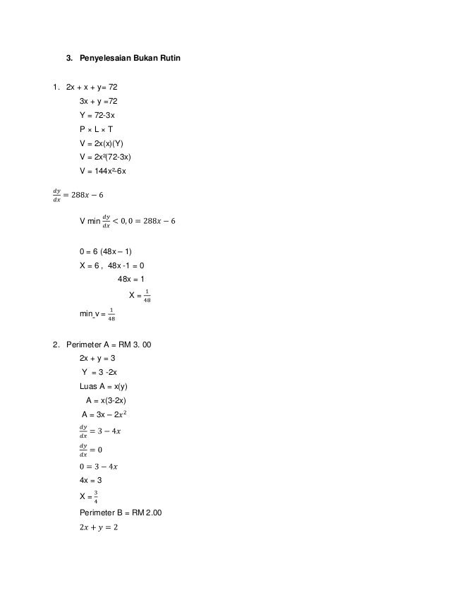 Jawapan math calculas asas