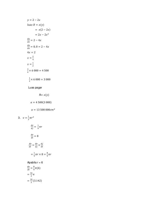 Jawapan math calculas asas