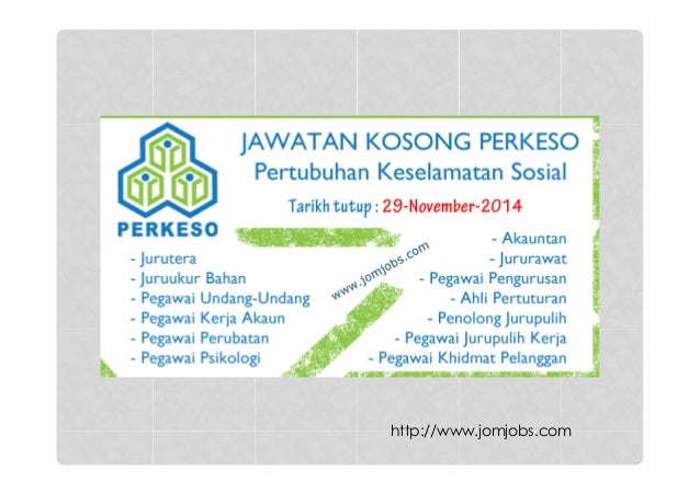 jawatan kosong perkeso 2016