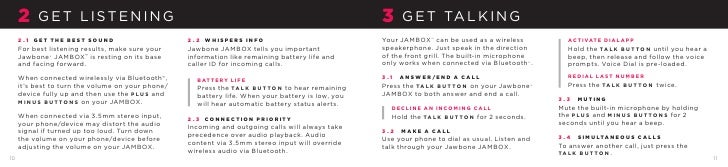 Jawbone jambox Manual