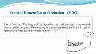 Recording jaw relationship in complete dentures | PPTX