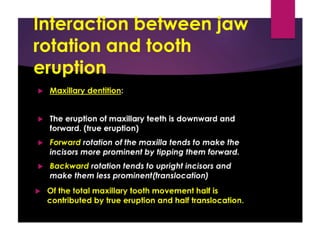 Jaw rotations