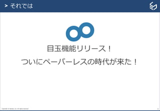 Copyright © Sansan, Inc. All rights reserved. 25
> それでは
目玉機能リリース！
ついにペーパーレスの時代が来た！
 