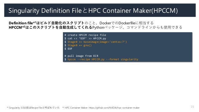 Singularity Containers For Enterprise Use
