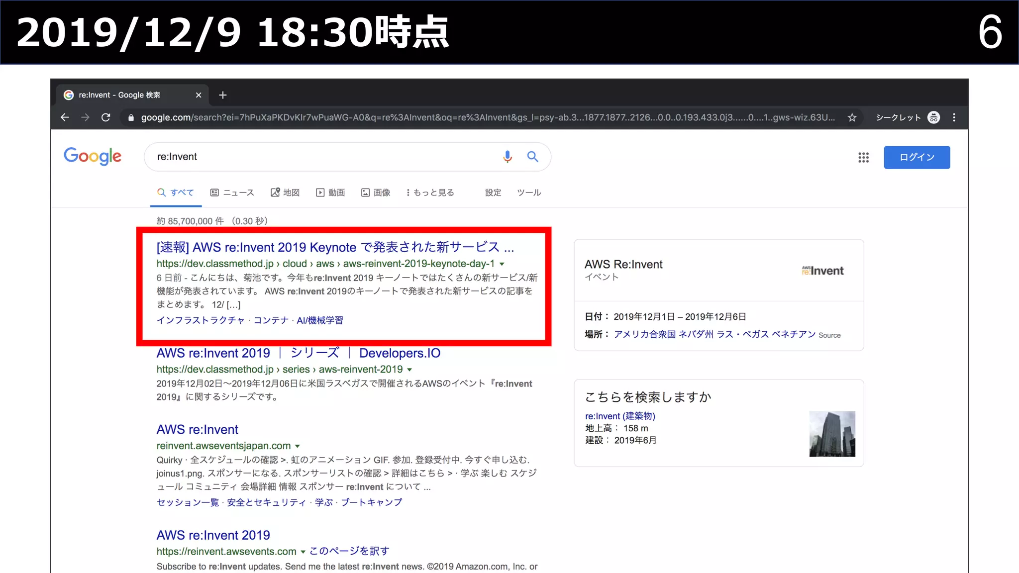 62019/12/9 18:30時点
 