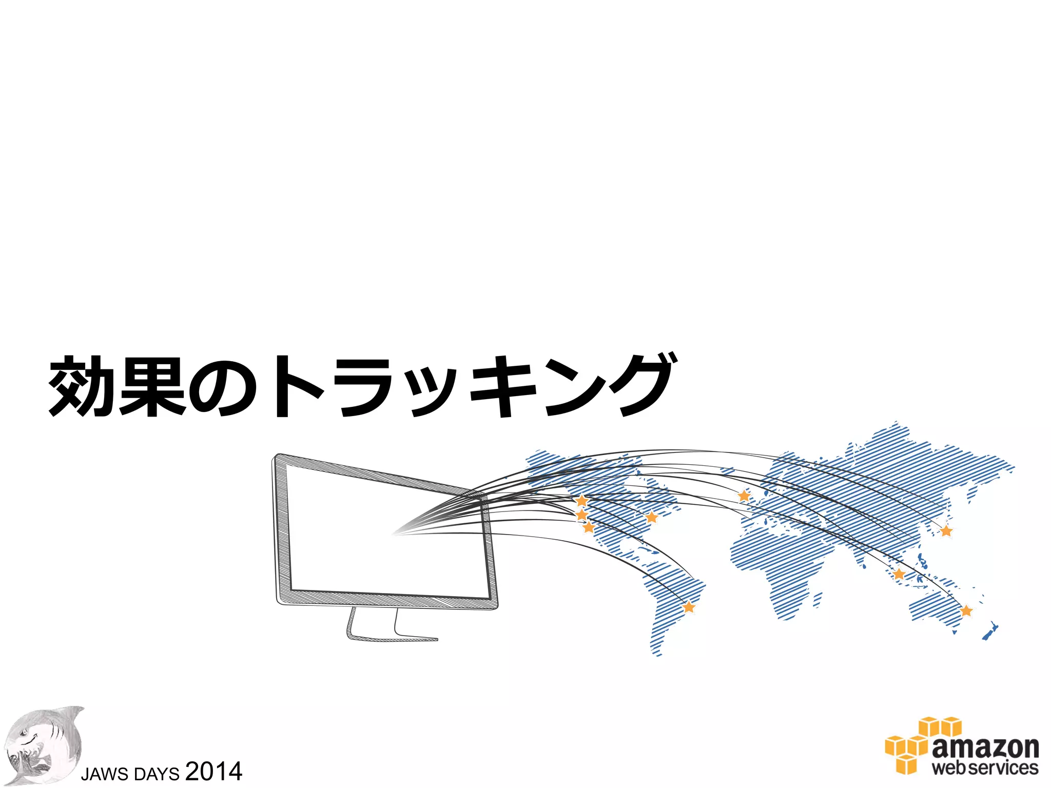 2323
JAWS DAYS 2014
中まとめ
! CloudFrontで⼩小規模から⼤大規模まであら
ゆる配信ニーズに答えられるだけでなく、
プレミアムコンテンツなどのアクセス制限
が必要なセキュアな動画配信も実現するこ
とが可能
!  Elastic  TranscoderはHLS変換をサポート
しています。
 