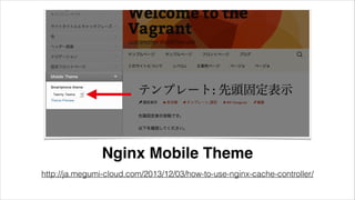 http://ja.megumi-cloud.com/2013/12/03/how-to-use-nginx-cache-controller/
Nginx Mobile Theme
 
