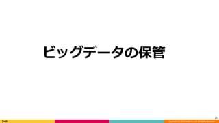 Copyright (C) 2018 DeNA Co.,Ltd. All Rights Reserved.
17
ビッグデータの保管
 