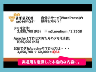 実運用を意識した本格的な内容に。
 