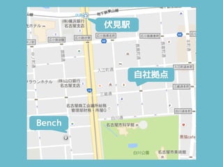 Bench
自社拠点
伏見駅
 