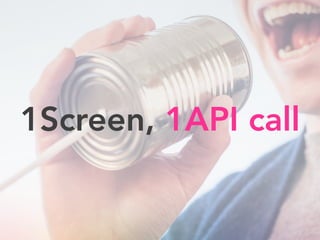 1Screen, 1API call
 