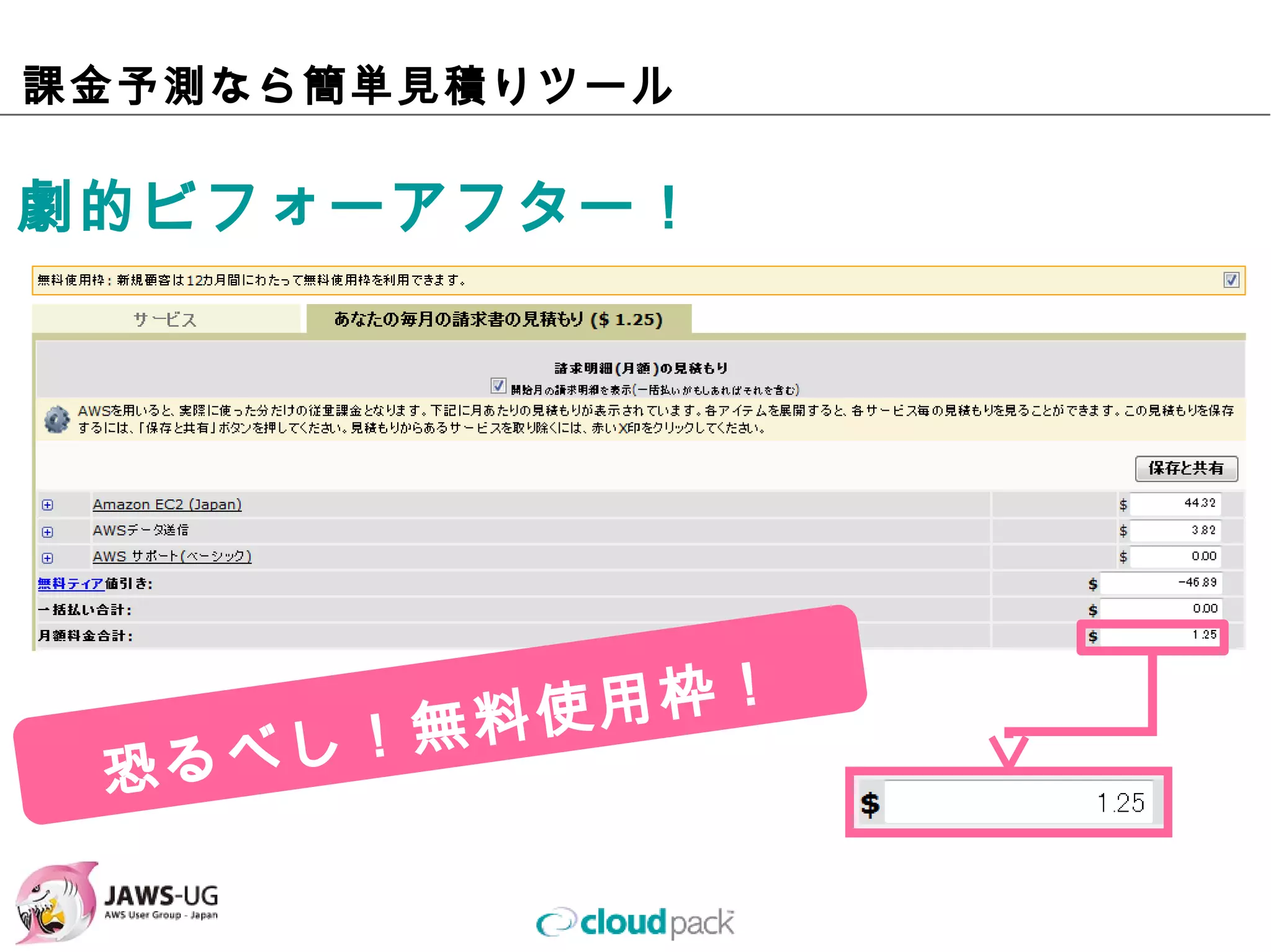 課⾦予測なら簡単⾒積りツール

劇的ビフォーアフター！
 