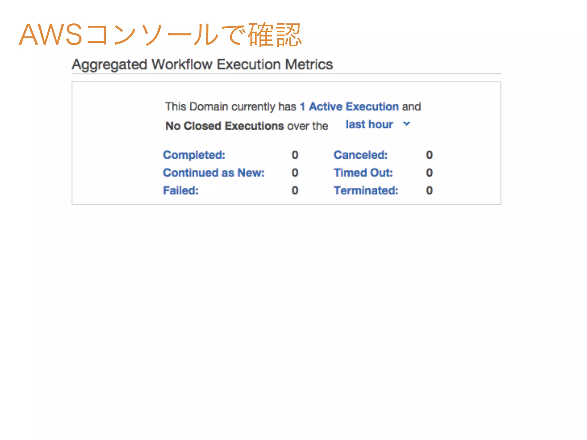 AWSコンソールで確認
 