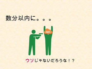 数分以内に。。。
ウソじゃないだろうな！？
 