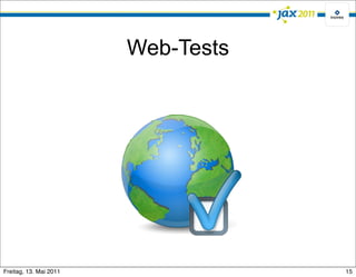 Web-Tests




Freitag, 13. Mai 2011               15
 