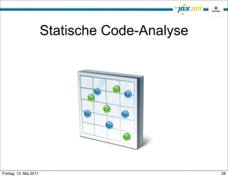 Statische Code-Analyse




Freitag, 13. Mai 2011                            28
 