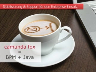 Stabilisierung & Support für den Enterprise Einsatz




camunda fox
     =
 BPM + Java
 