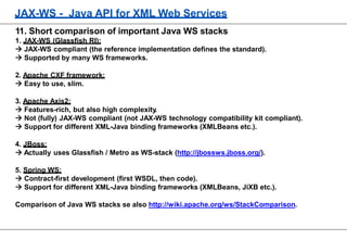 jax ws implementations comparison