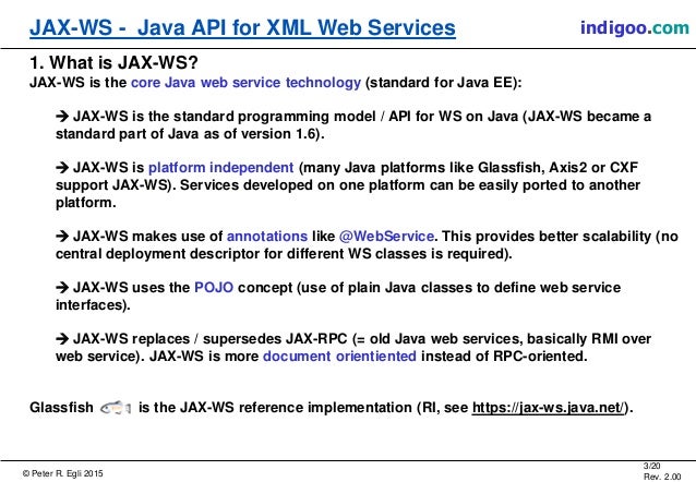 Java API for XML Web Services (JAX-WS)