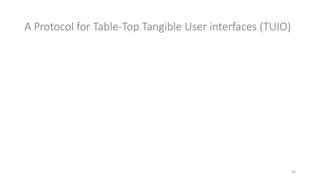 A Protocol for Table-Top Tangible User interfaces (TUIO)
20
 