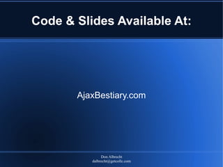 Building an App with jQuery and JAXER