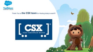 Thank You to the CSX team for Hosting today’s event!!!
 