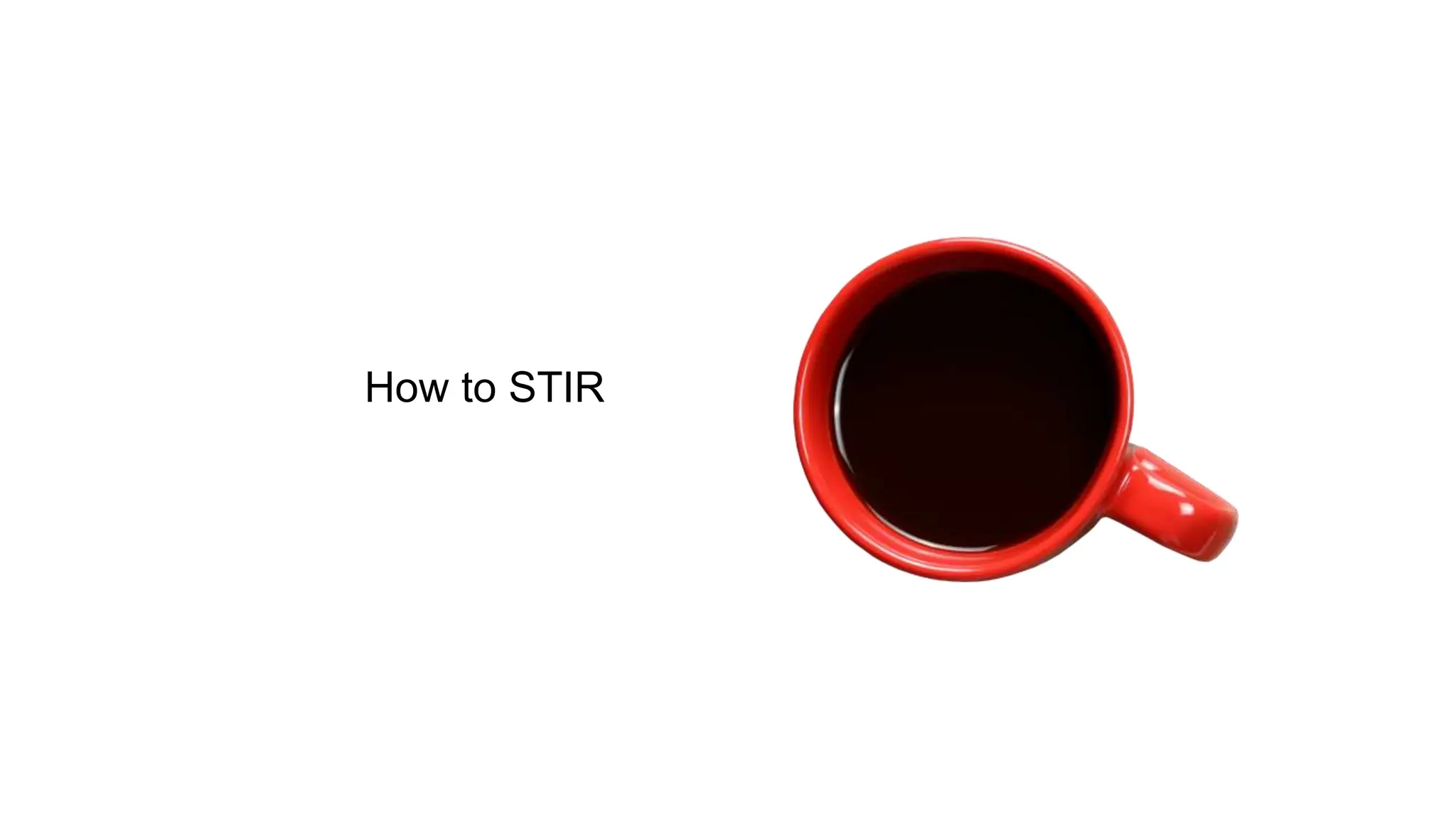How to STIR
 