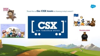 Thank You to the CSX team for Hosting today’s event!!!
 