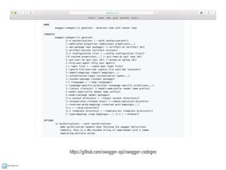 ixchelruiz
https://github.com/swagger-api/swagger-codegen
 